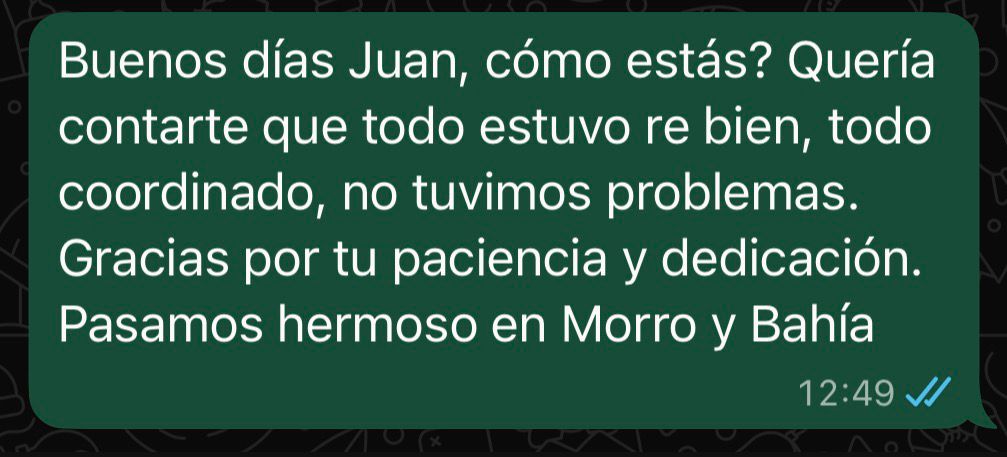 Comentario de viajero 1