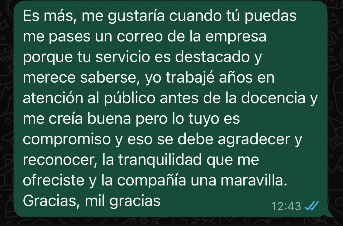 Comentario de viajero 2